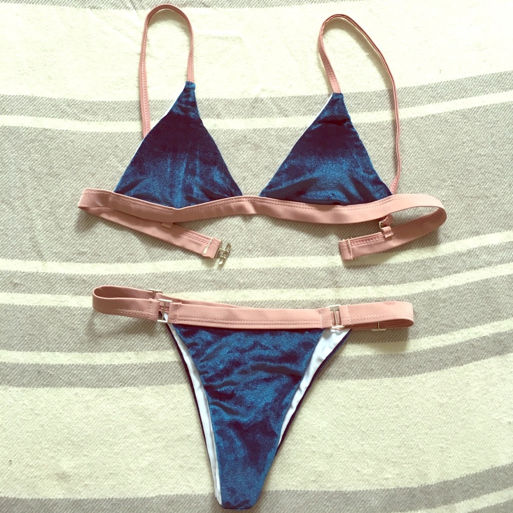 Blue Velvet Bikini