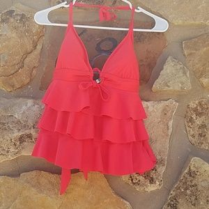 Pink tankini top