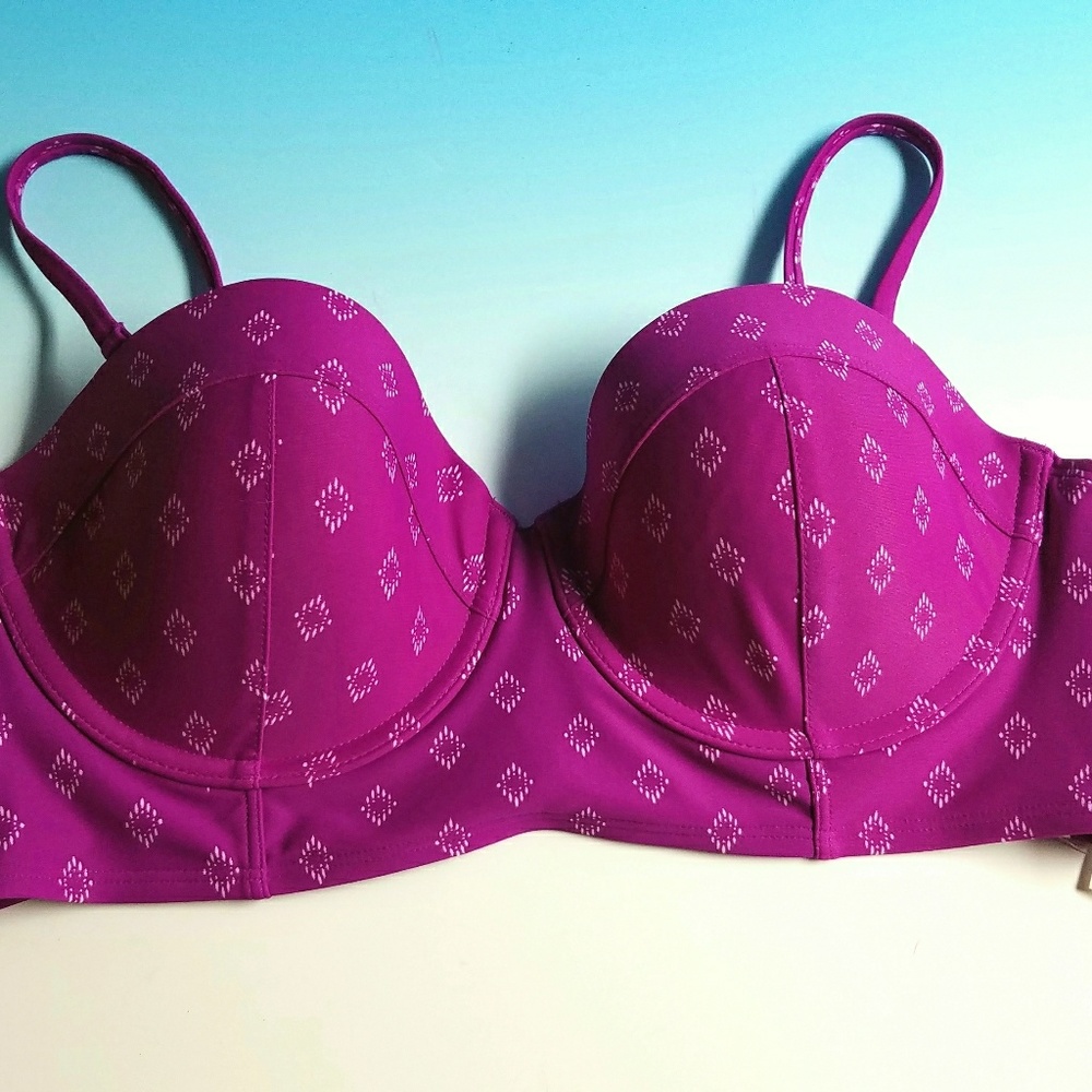 Old Navy Magenta Swim Top