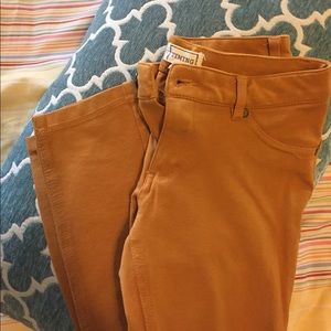 Dark mustard jeggings