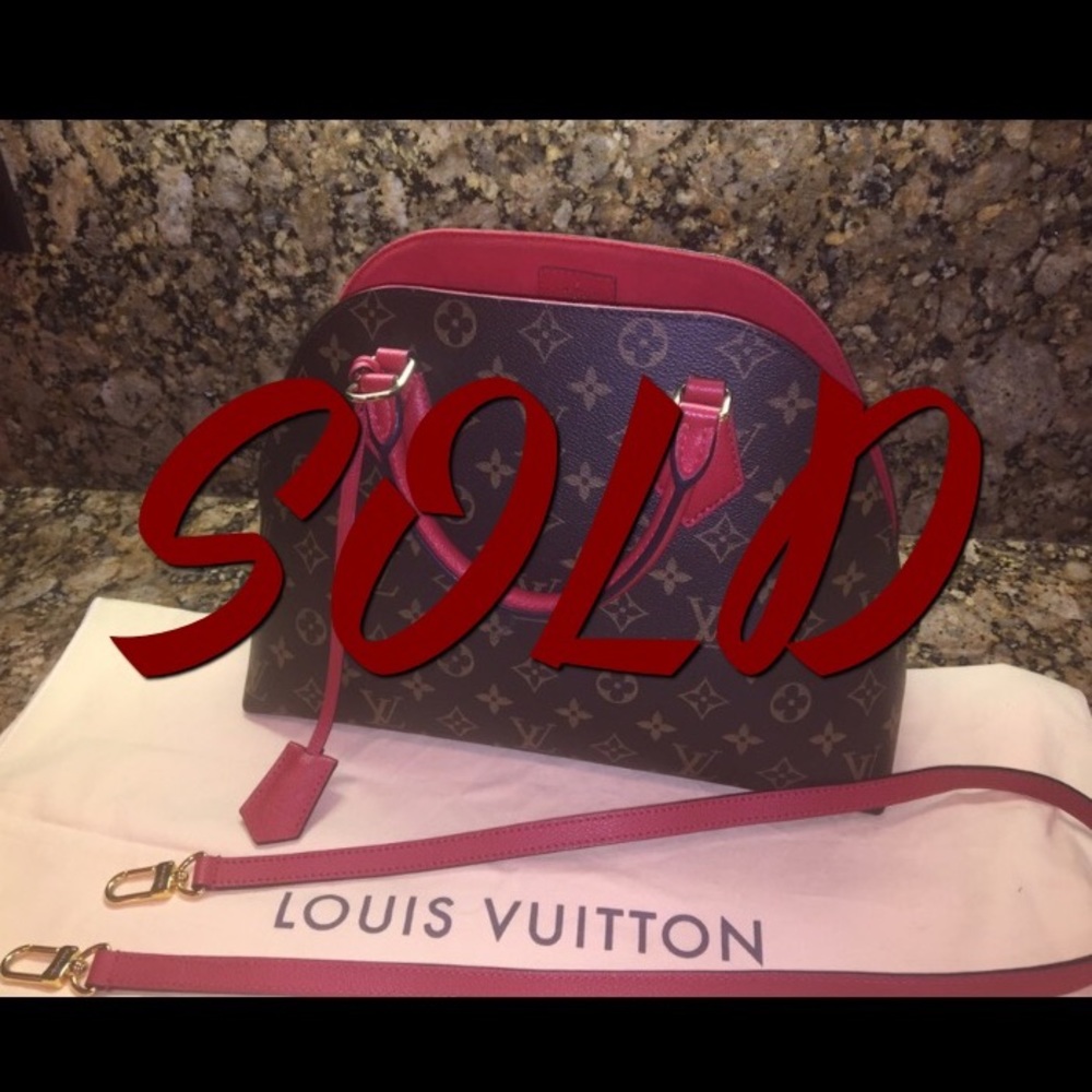 LOUIS VUITTON Monogram Alma BNB Red