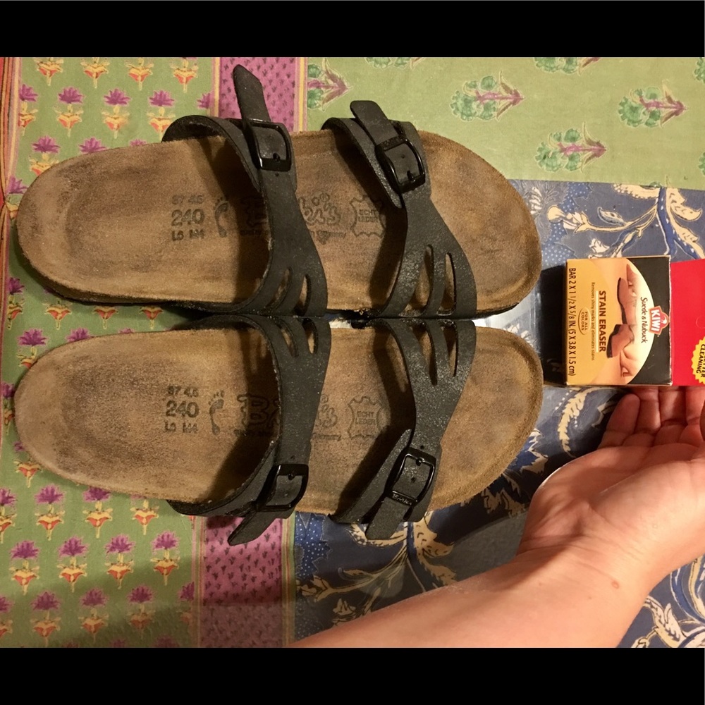 Price Firm - EUC Black Birkenstock Sz 37 NARROW
