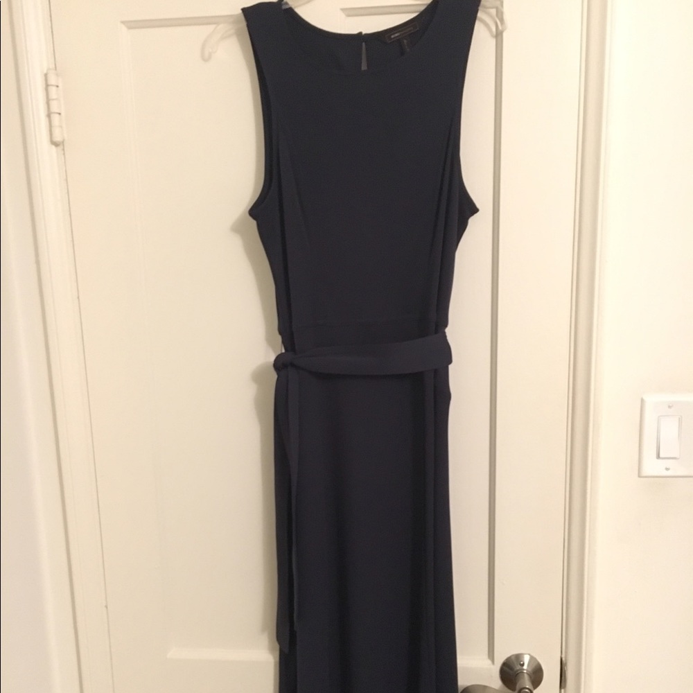 BCBG jersey knit faux wrap dress