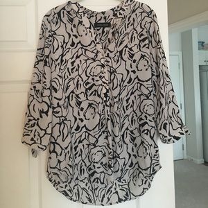 Ivanka Trump Printed Woven Georgette Blouse