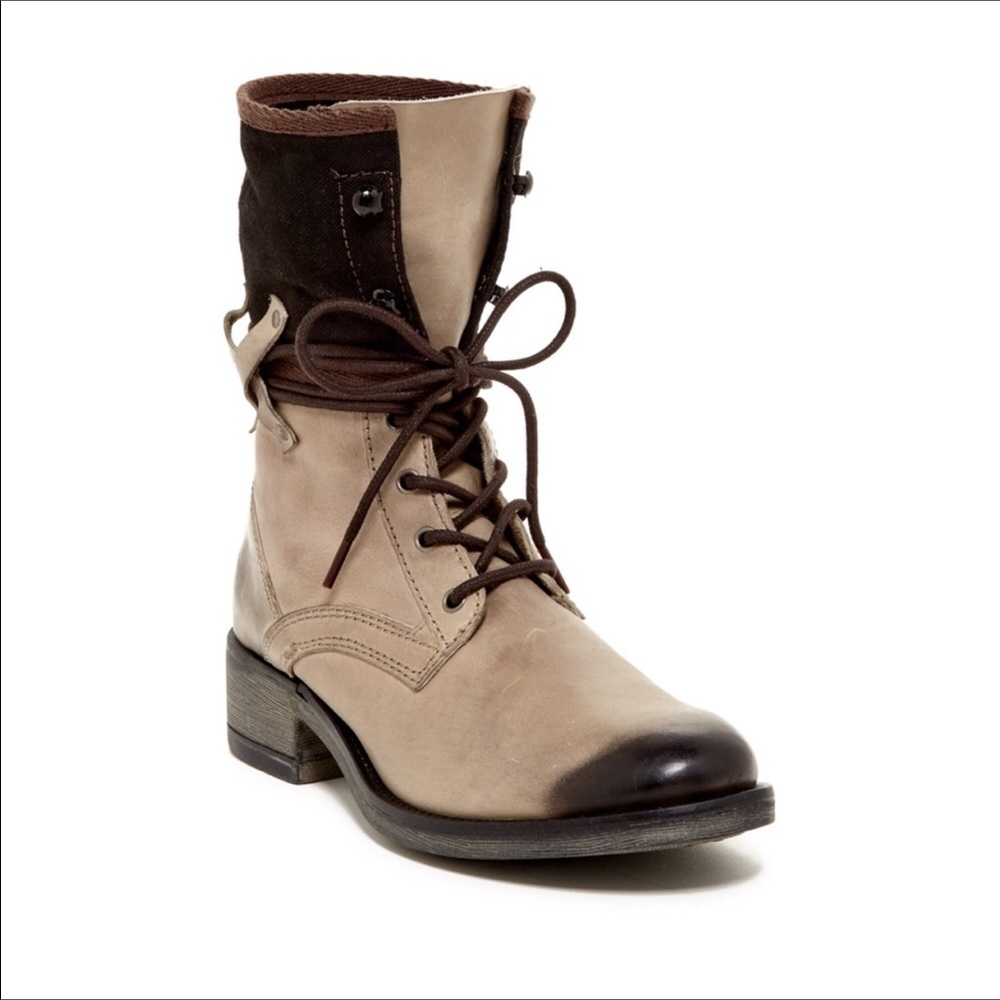 Killer Burnish Stitched Combat Moto Military Boots - Picture 3 of 7