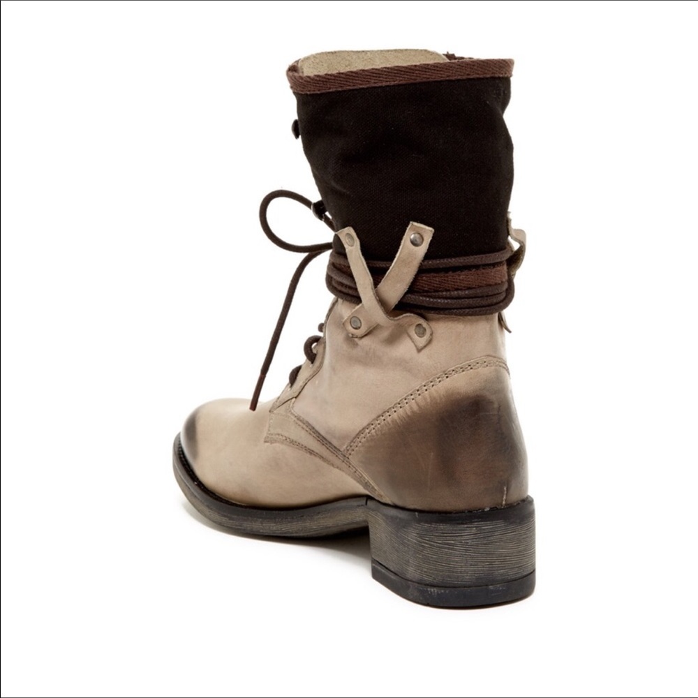 Killer Burnish Stitched Combat Moto Military Boots - Picture 4 of 7