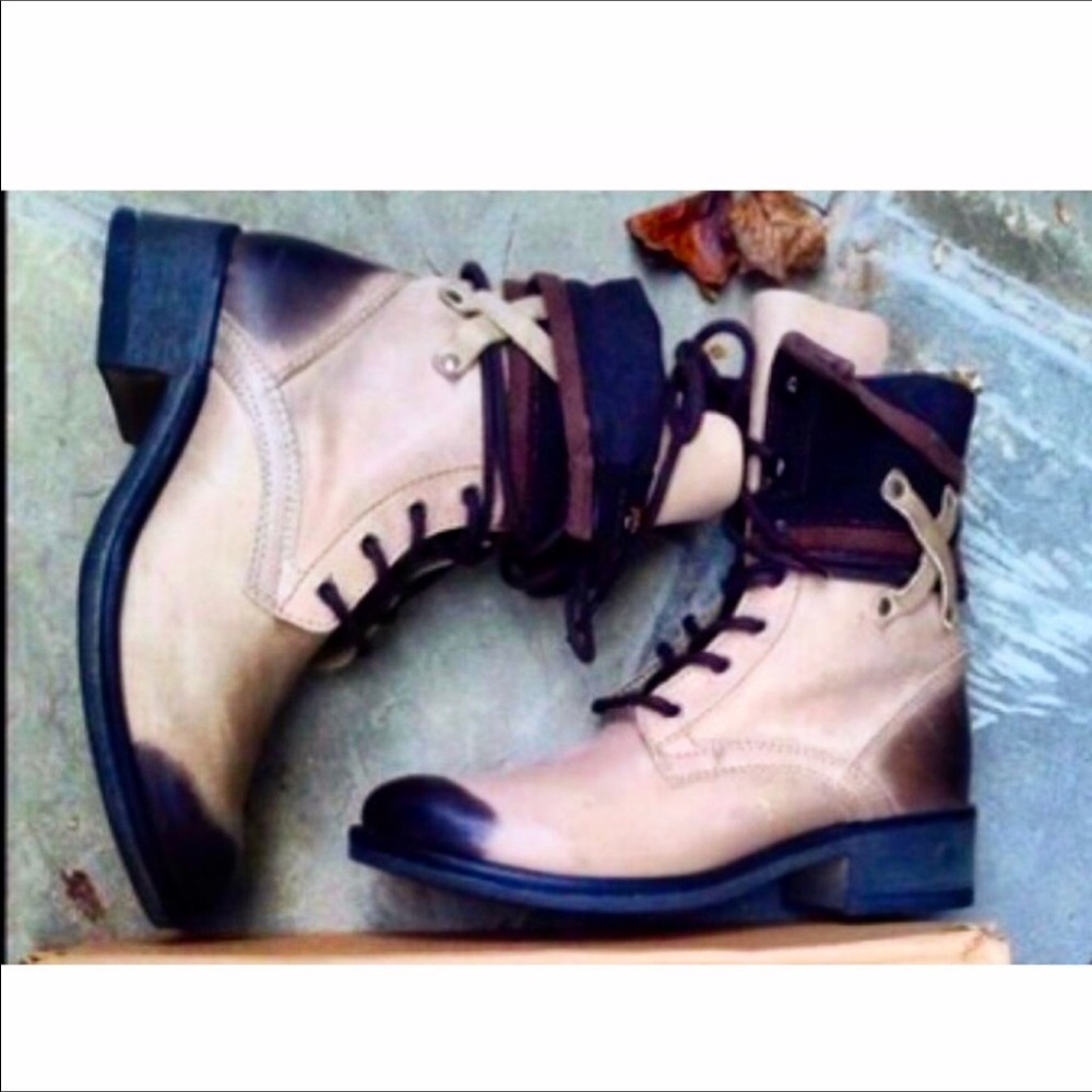 Killer Burnish Stitched Combat Moto Military Boots - Picture 6 of 7