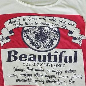 Budwieser designed White L tee.