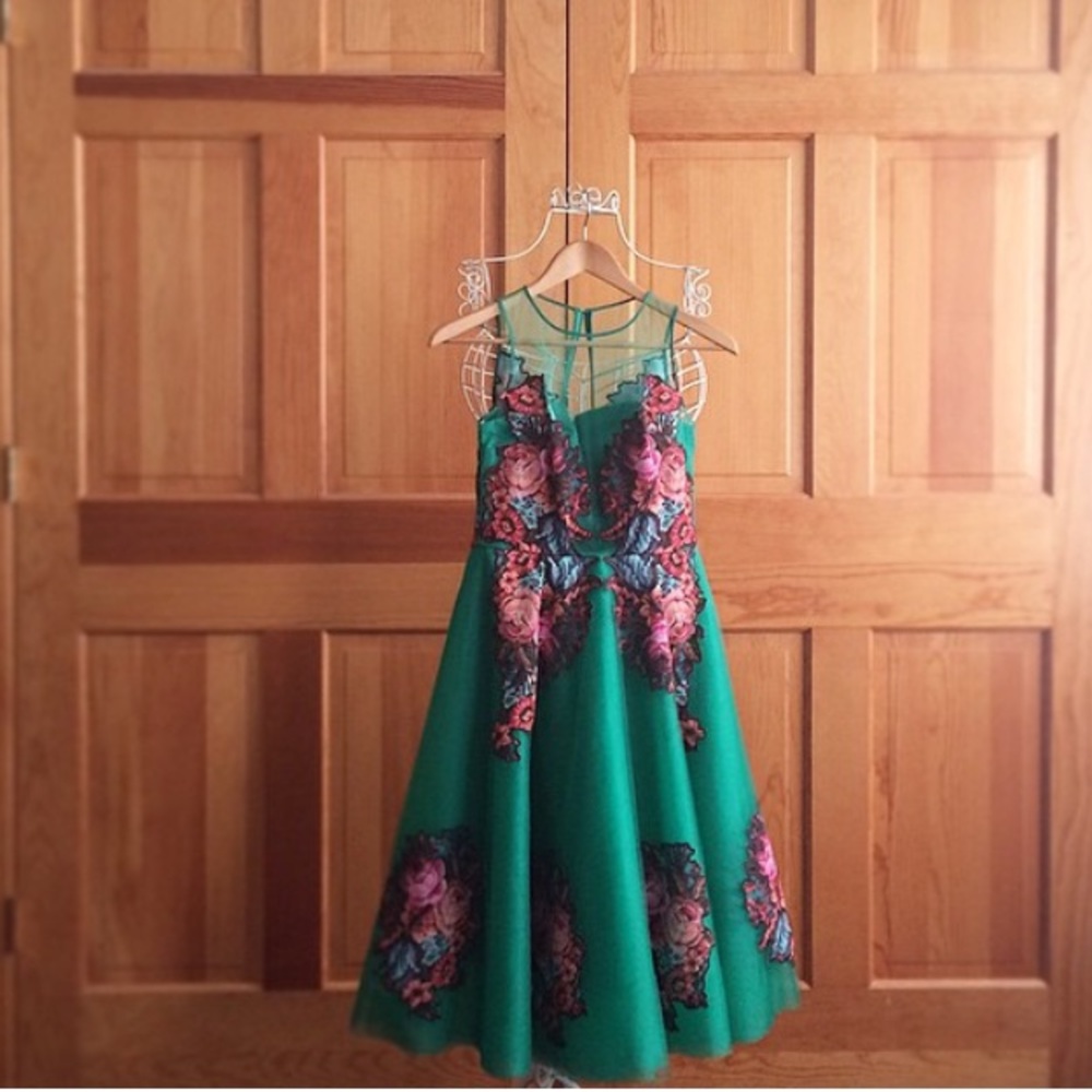 Anthropologie Green Dress