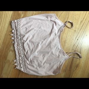 Pastel pink crop top