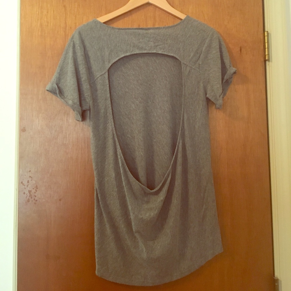 RVCA flowy open back tee