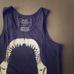 Riot Society shark teeth tank