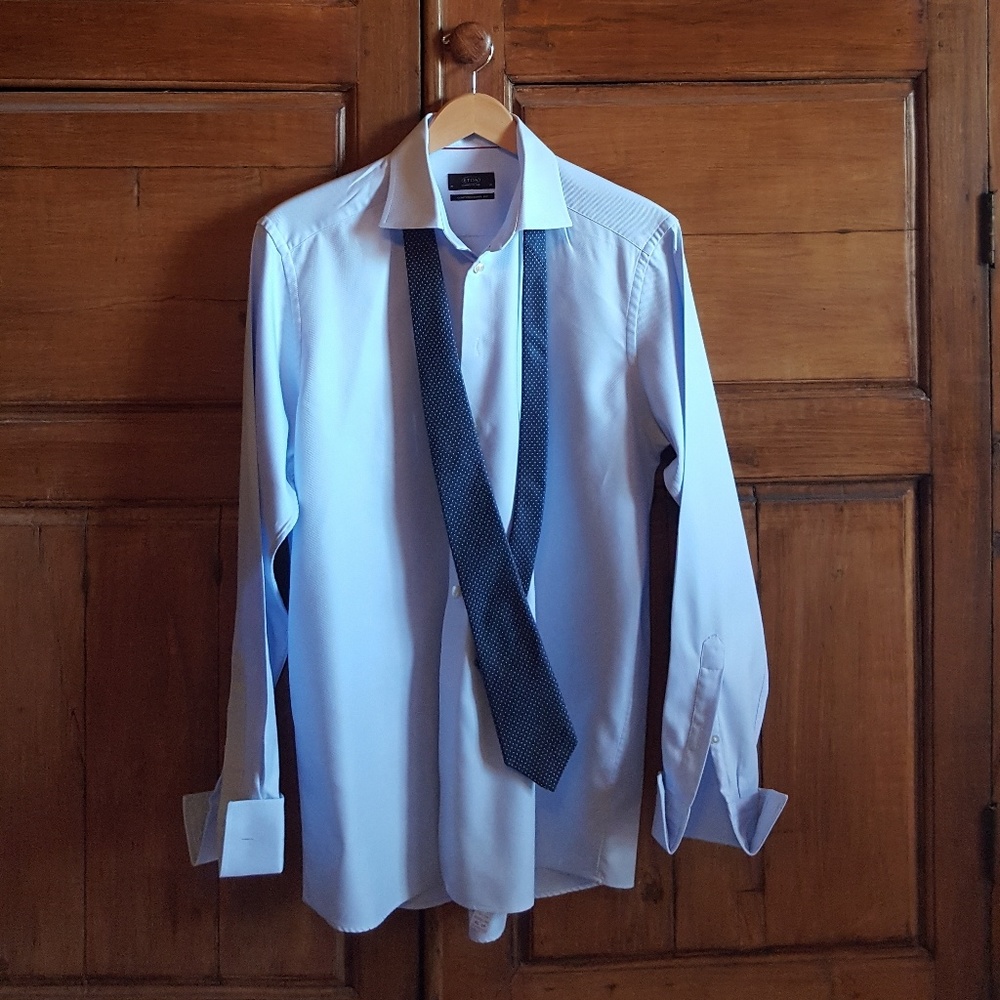 Eton Men's dress shirt and Corniche tie bundle