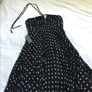 Classic black and white dress