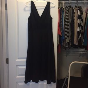 Dark navy sleeveless dress