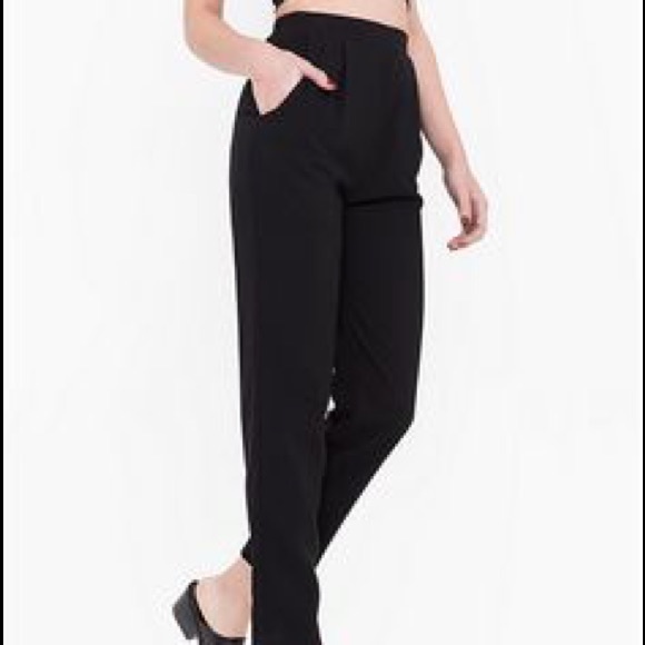 high waisted crepe pants