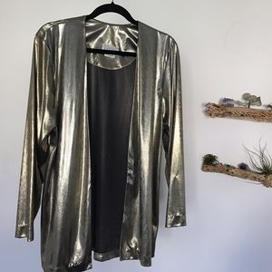 ✨⭐️ 80s 90s Vintage Gold Blazer or cover up