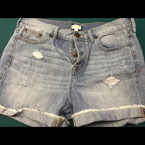 J Crew Jean Shorts - Picture 1 of 3