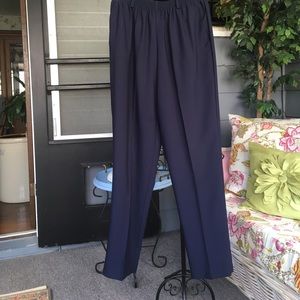 Alfred Dunner Navy Blue Trousers