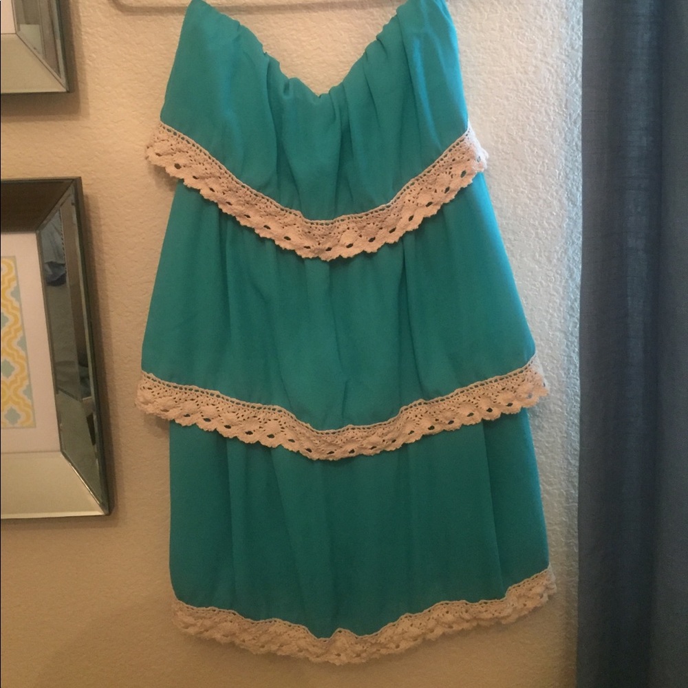 Strapless summer dress