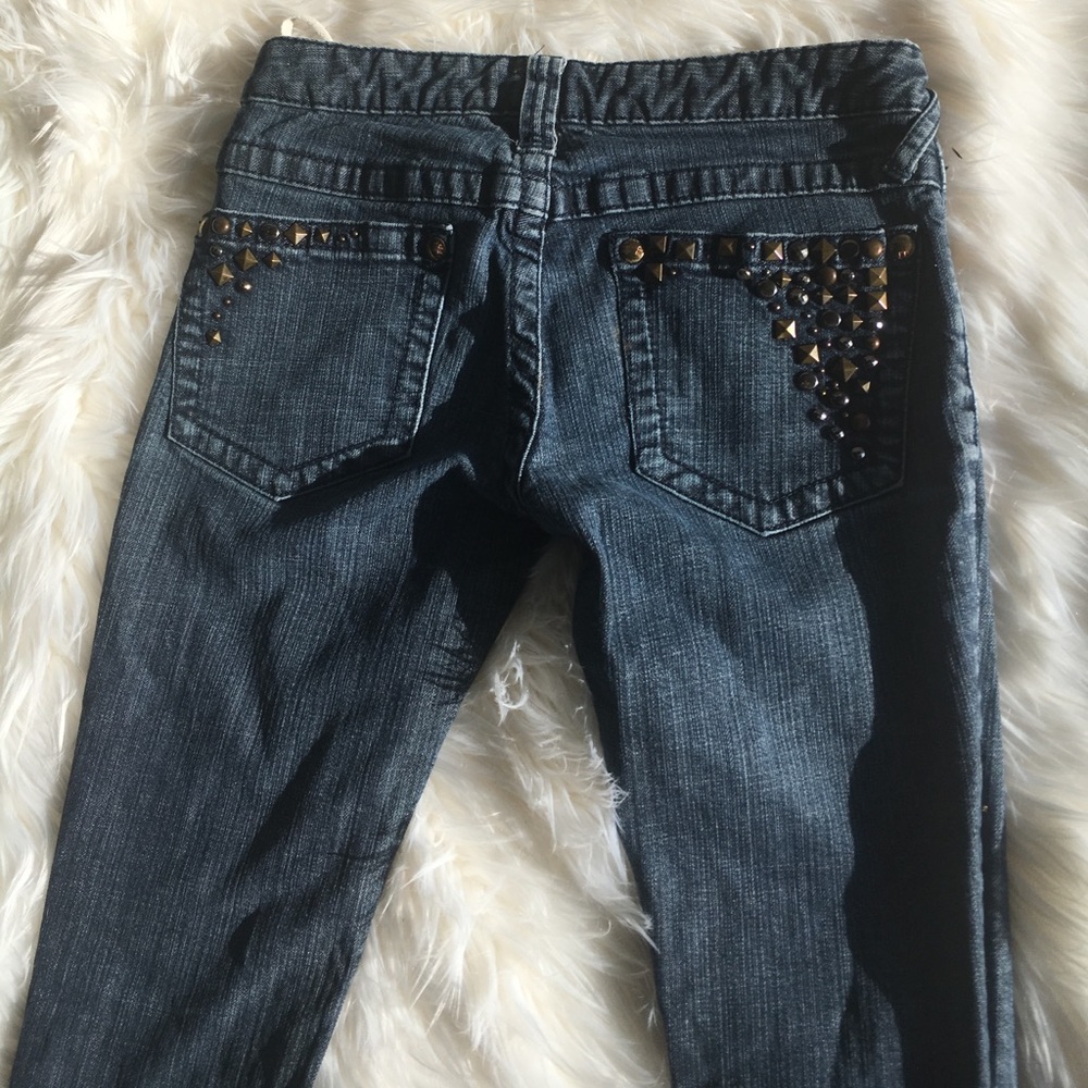 Freepeople jeweled vintage skinny jeans