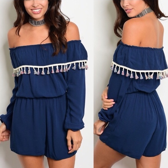 Pants - Clearance🆑 Final 💲HP🥇Romper with Tassels