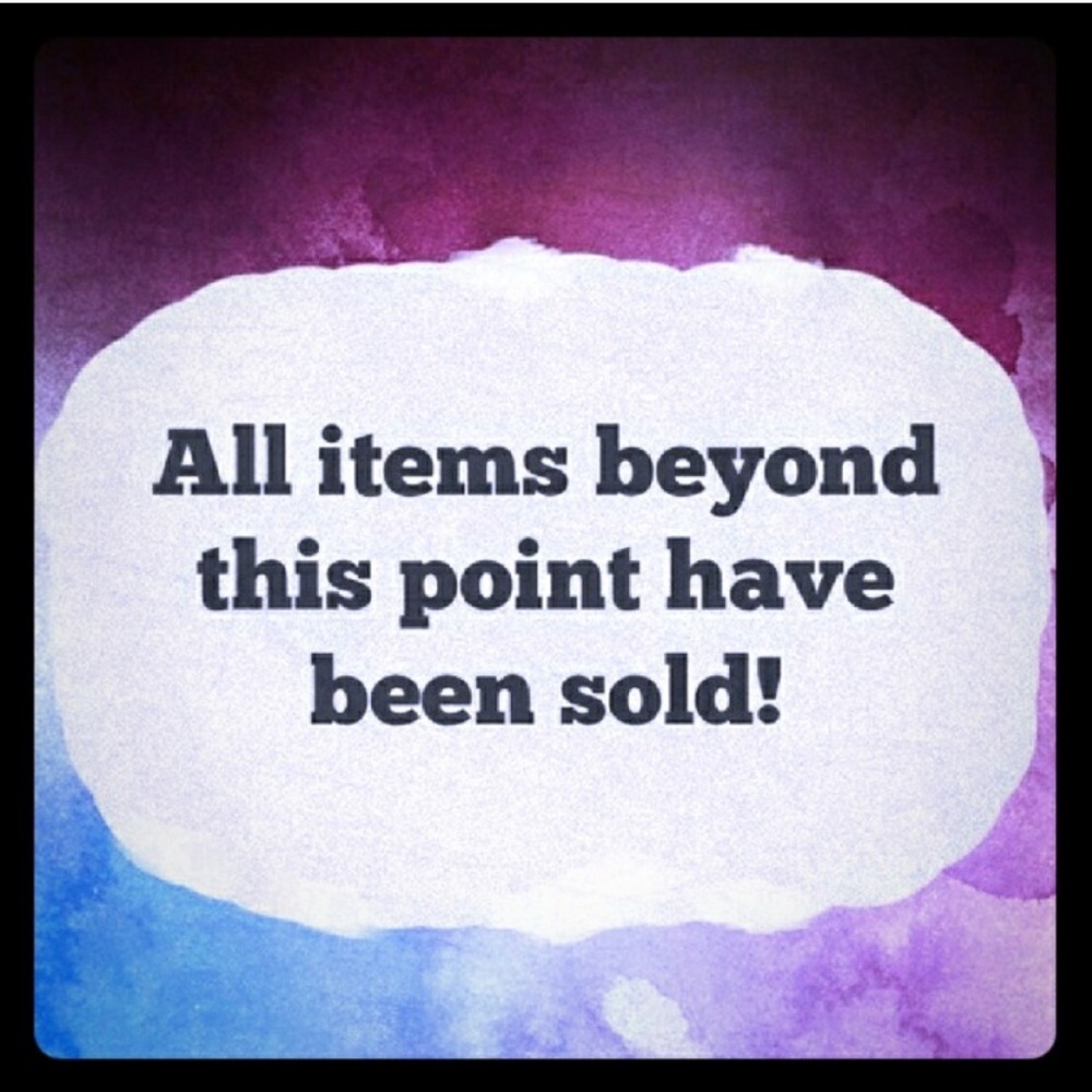 Sold beyond this point