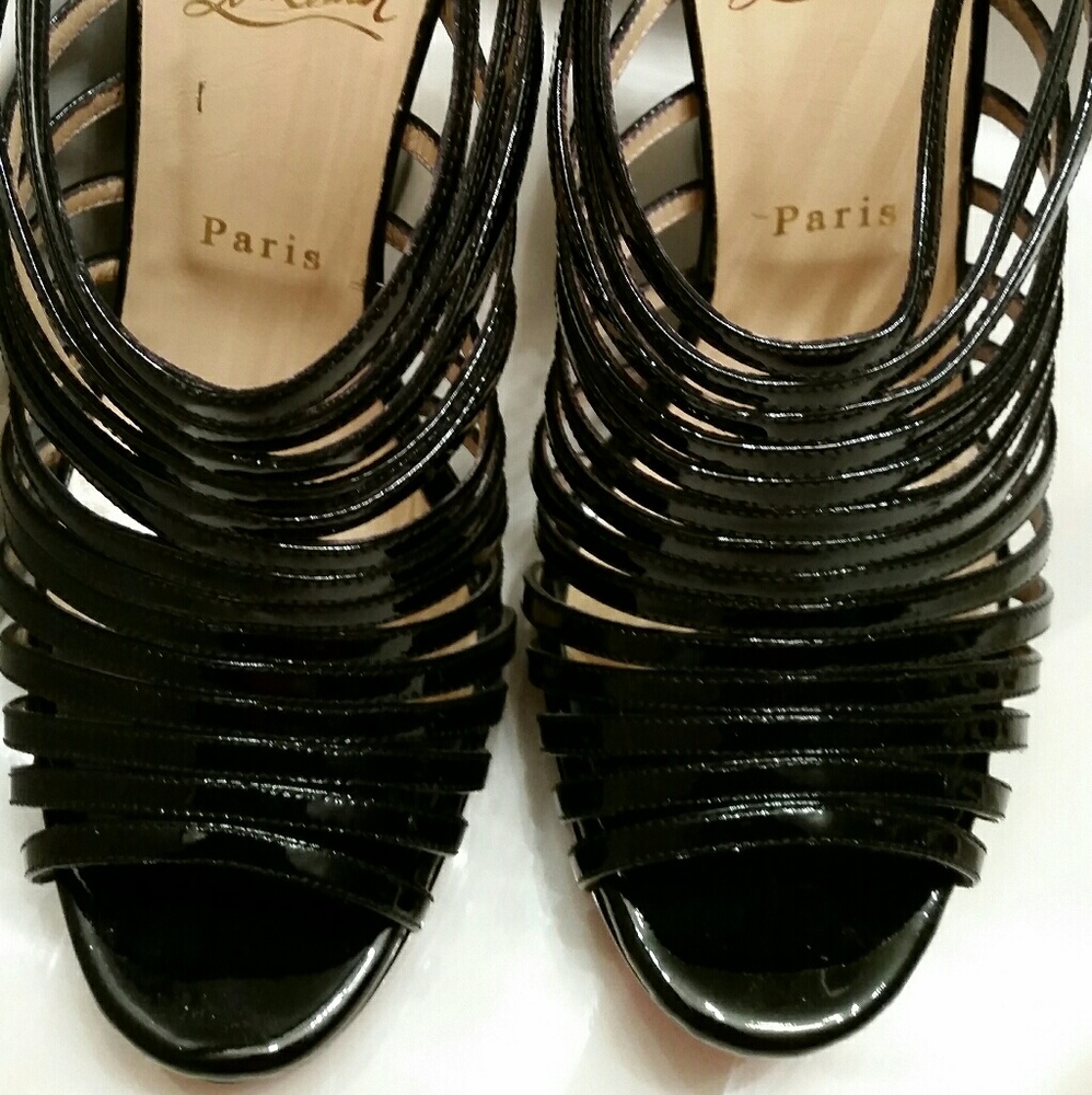 Christian Louboutin Disqueen Patent Wedges