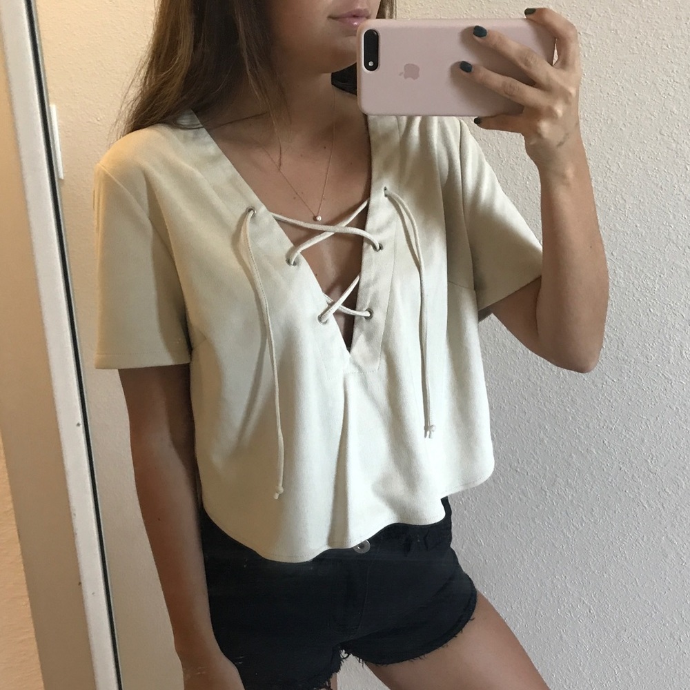Cotton candy LA suede shirt