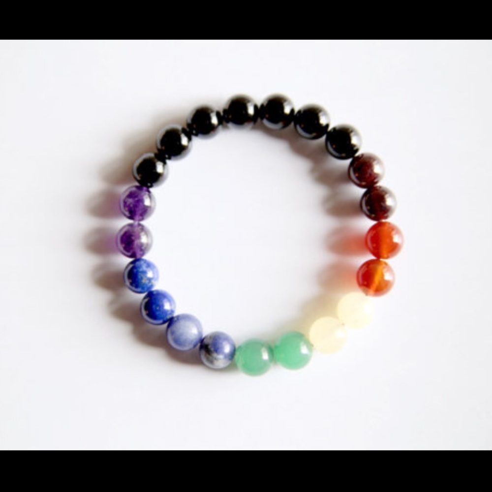 Beautiful 7 Chakras Gemstone Bracelet