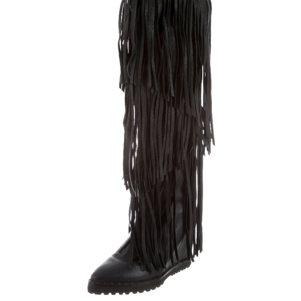 Brand new Ivy Kirzhner Fringe Stud Boots sz 6 1/2 - Picture 3 of 8