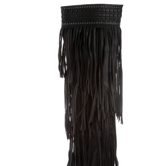Brand new Ivy Kirzhner Fringe Stud Boots sz 6 1/2 - Picture 2 of 8