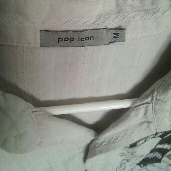 POP ICON CLOTHING Shirts Pop Icon Embroidered Cross Shirt Poshmark