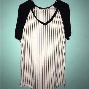 Baseball Tunic Shirt Dress