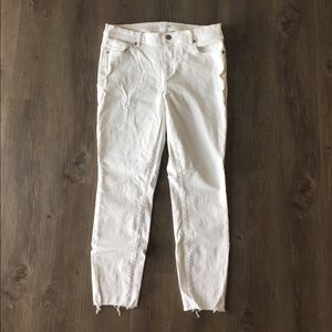 White Modern Skinny Crop from LOFT