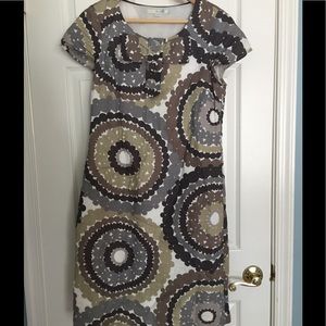 Boden cotton linen shift dress