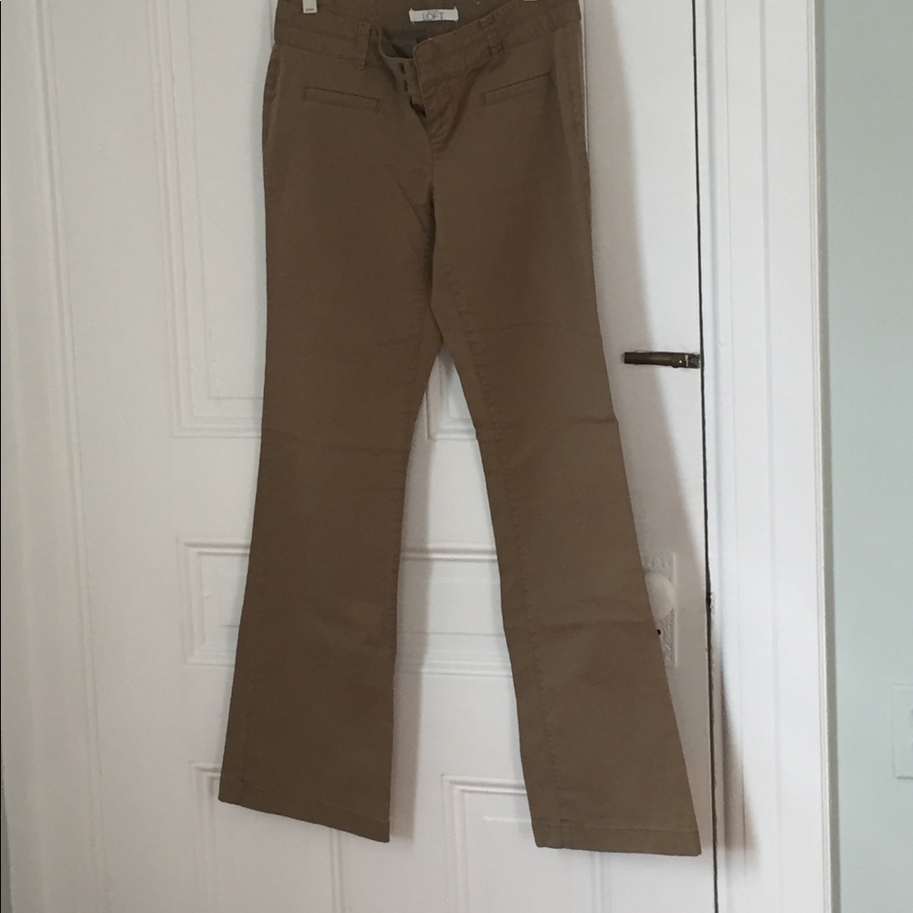 Green/brown loft pants