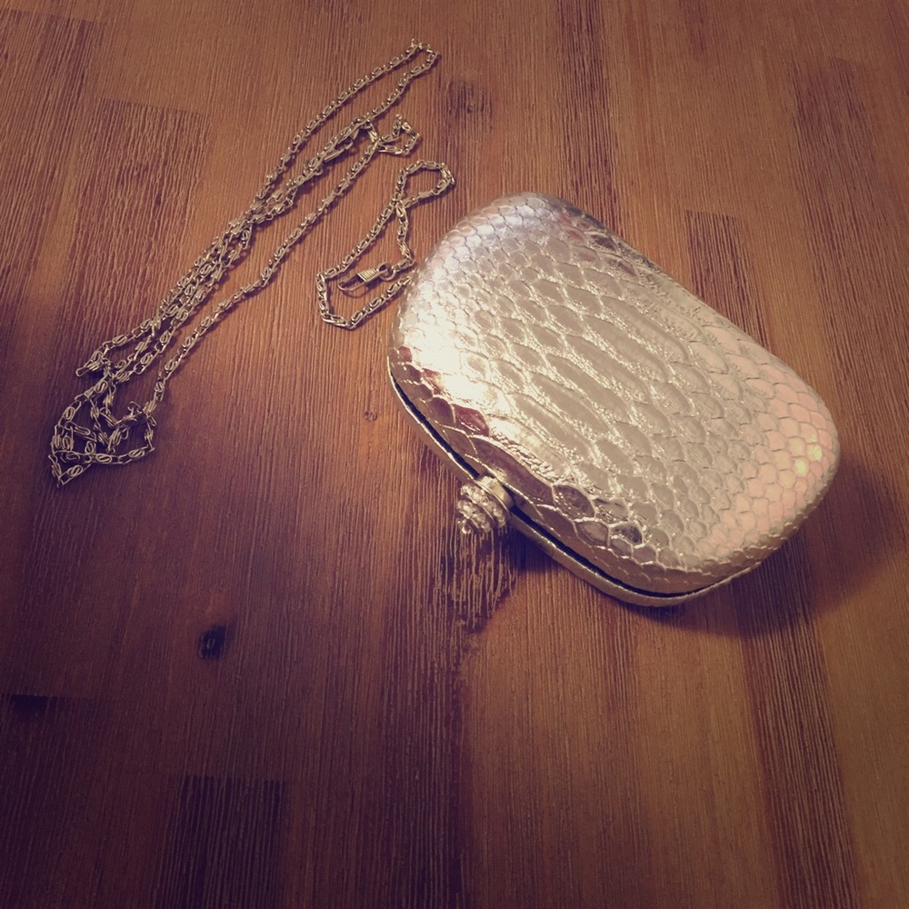 Silver Clam Shell Evening Purse