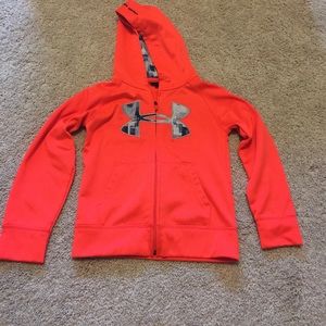 Under Armour 5 Bright Orange Jacket EUC - Like New