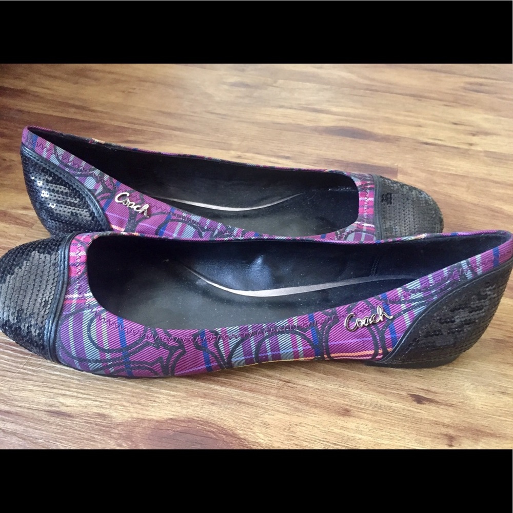 Pink & Purple Tartan Coach Sneakers