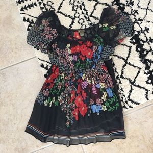 Anthropologie Fei Floral Top