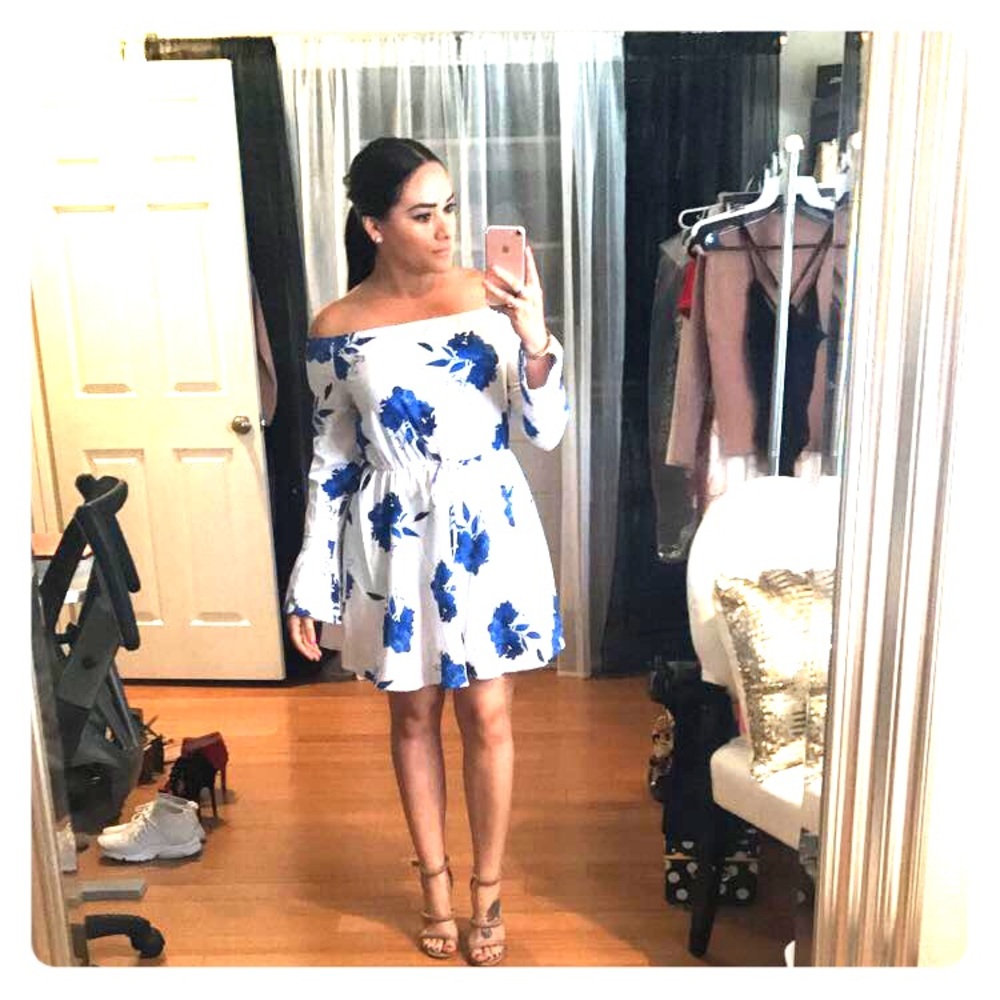 Off the shoulder summer dress