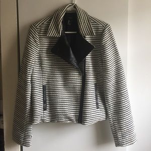 Cream and black blazer