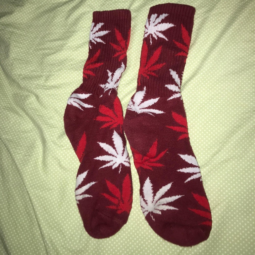 Maroon Huf Midd Calfs