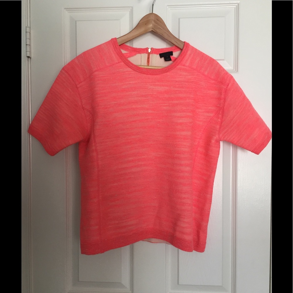 J. Crew collection neon pink sweater
