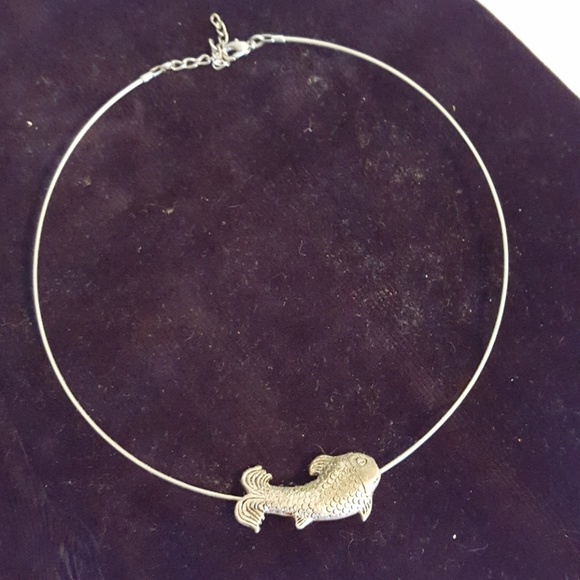🧡Silver Fish Choker 🧡 - Picture 1 of 4