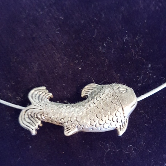 🧡Silver Fish Choker 🧡 - Picture 2 of 4