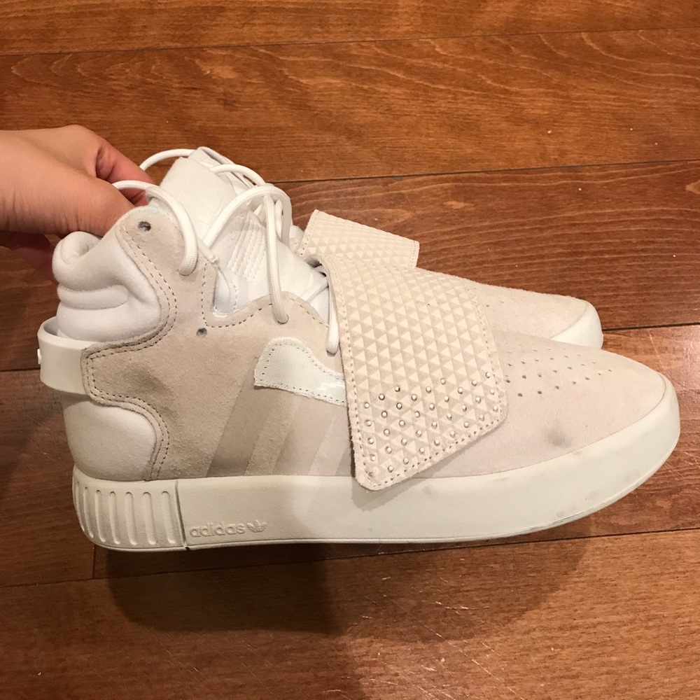 ADIDAS white tubular sneakers 