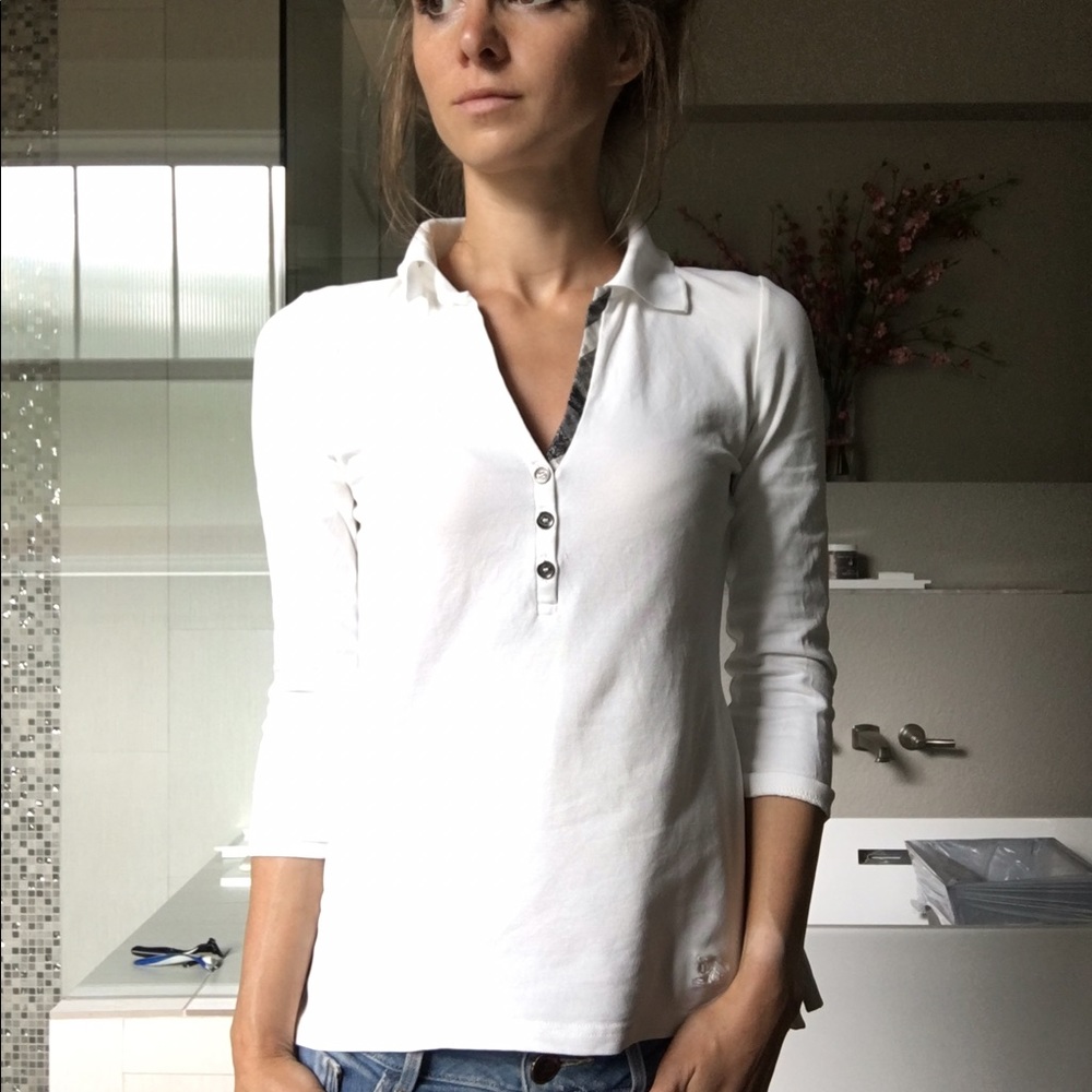 Burberry London 3/4 sleeve polo shirt? Size XS