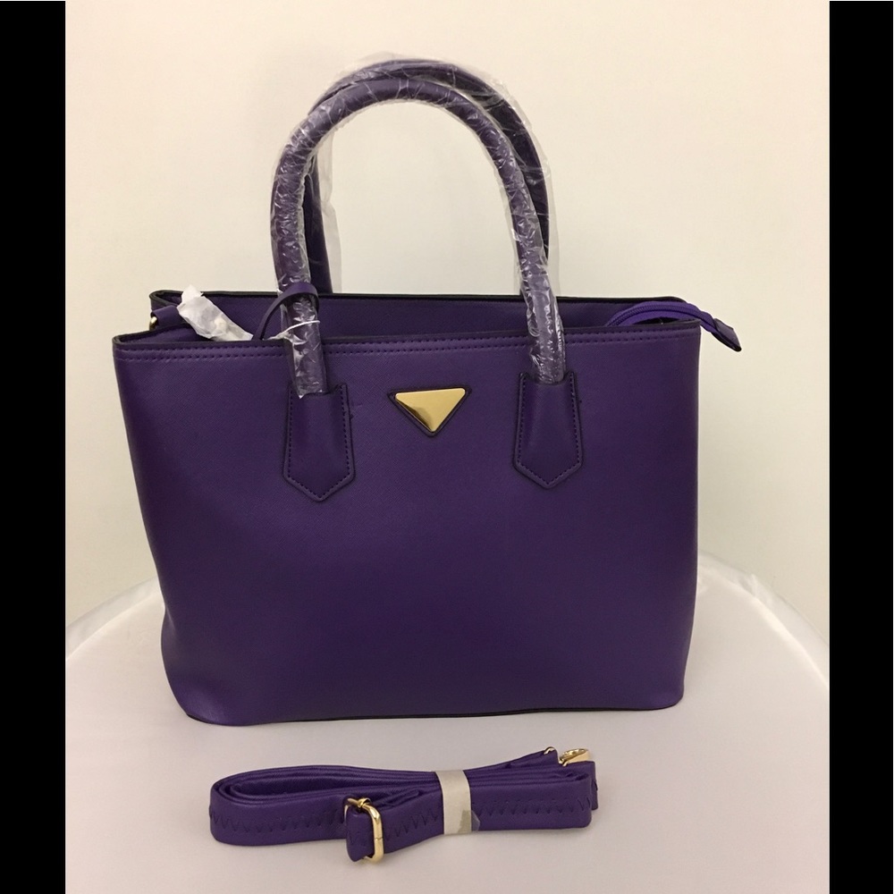 Purple handbag